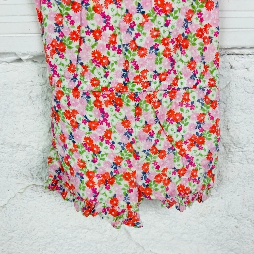Gymboree colorful cotton Floral romper size 2T